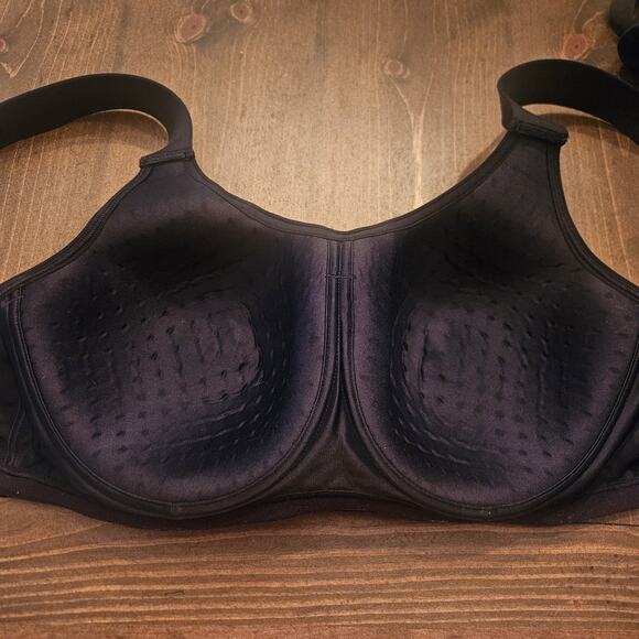 Lane Bryant Livi Max Support Underwire BlackGray Sports Bra 46 DD High Impact - Picture 4 of 5